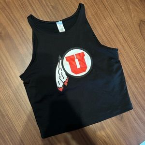 University of Utah crop top